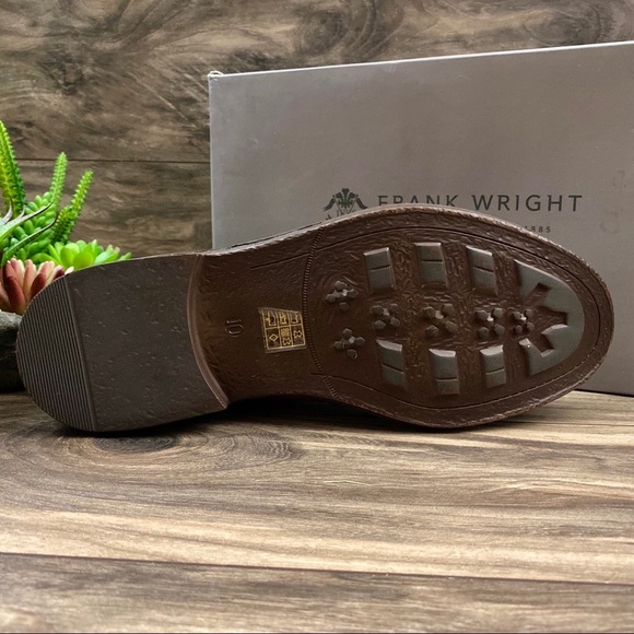 NIB Frank Wright Baird Rust Oil Suede Brogues 10 - Picture 7 of 11